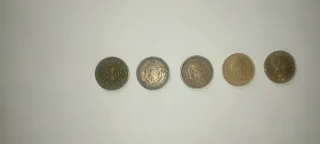 Lote de 5 monedas antiguas