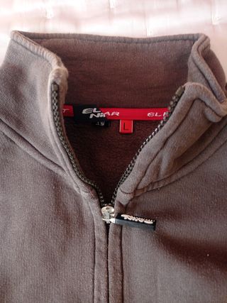 Sudadera El Niño Marrón Cremallera