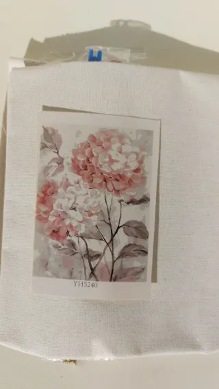 Tela per pittura ortensie