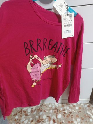 Camiseta Zara Niña Talla 11-12 Nueva