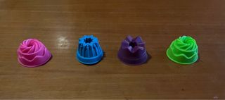Lote 4 moldes repostería silicona