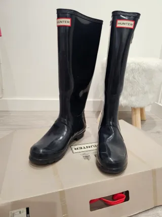 Botas Hunter Mujer Talla 38 Negras
