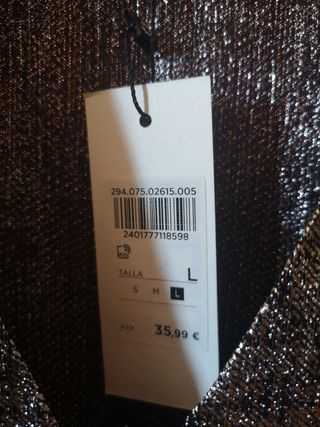 Blusa fiesta Tintoretto plata brillo irisado