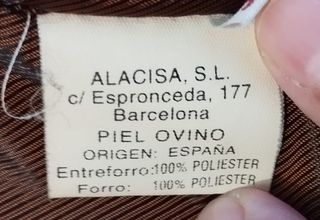 Chaquetón de cuero caballero