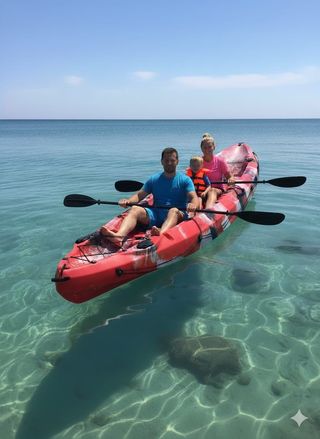 KAYAK DE PESCA DE TRES PLAZAS PRACTICAMENTE NUEVO