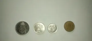 Lote de 4 monedas antiguas