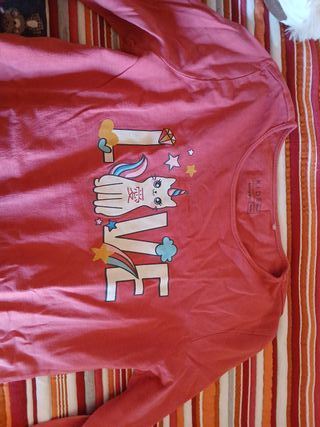 Pack 3 Camisetas Manga Larga Niña Talla 11-12
