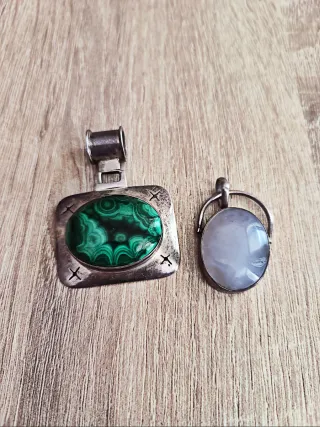 Colgantes Plata y Malquita