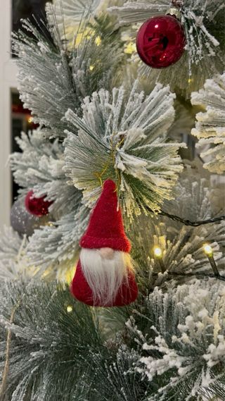 Árbol de Navidad efecto nevado