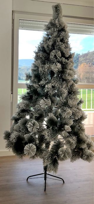 Árbol de Navidad efecto nevado