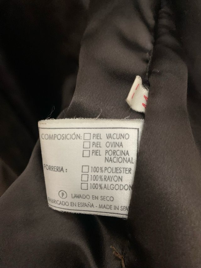 Chaquetón ante piel vacuno marrón