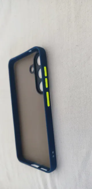 Funda móvil azul y gris