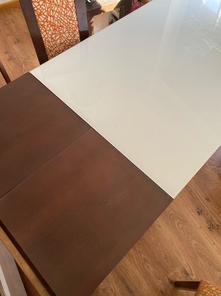 Mesa extensible salón con 6 sillas
