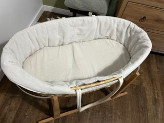 Moisés para bebé de mimbre