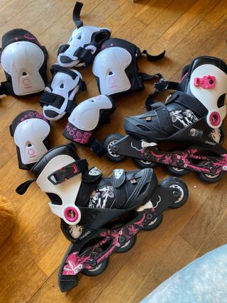 Patines Oxelo con protecciones