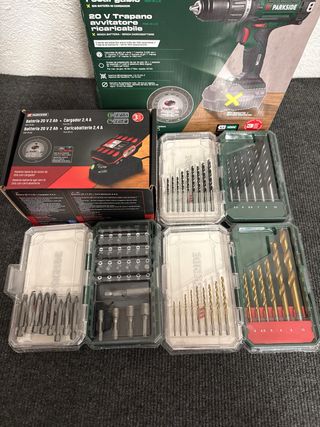 Pack Atornillador Parkside 20V + Batería + Cargado