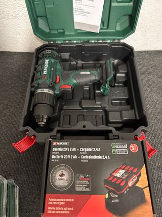 Pack Atornillador Parkside 20V + Batería + Cargado