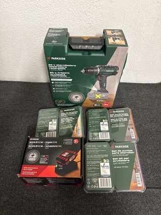 Pack Atornillador Parkside 20V + Batería + Cargado