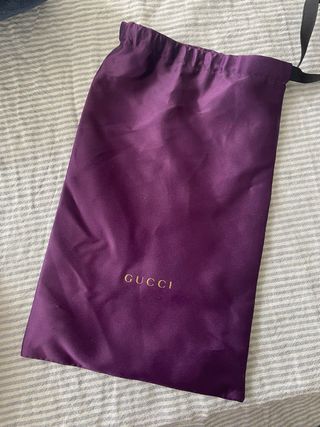 Gafas Gucci Pasta Negras Logo Dorado Sin Uso