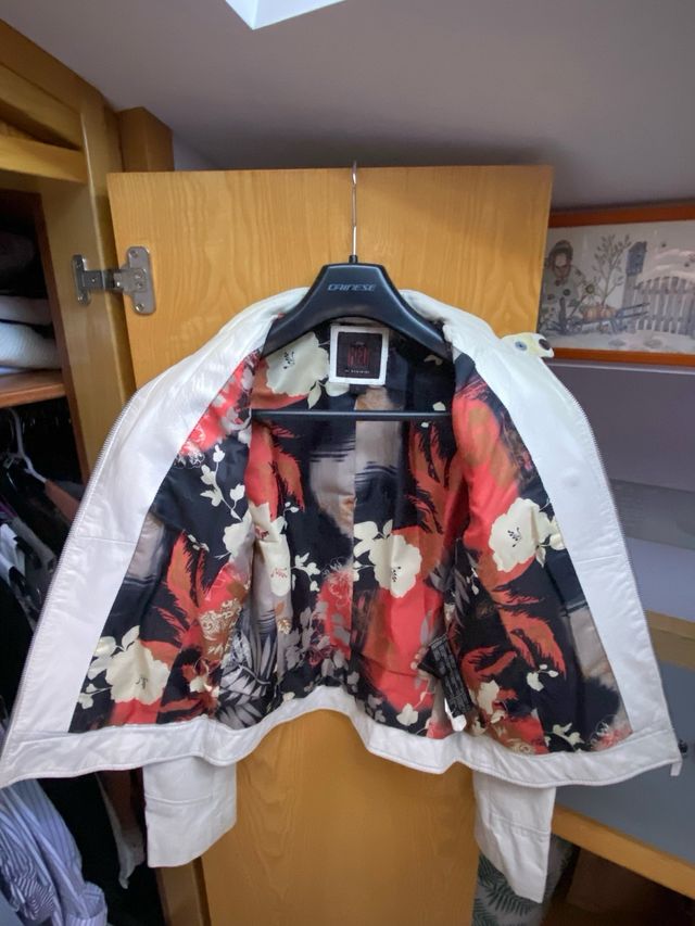 Cazadora Piel Blanca Mujer Just Red by Redskins