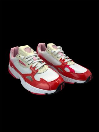 Adidas Falcon Mujer Rojo y Blanco