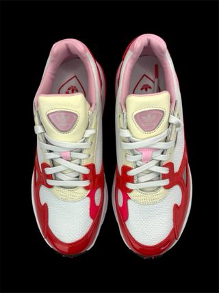 Adidas Falcon Mujer Rojo y Blanco