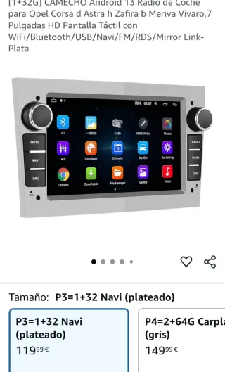 Radio Coche Android 13 Opel