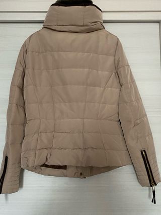 Zara Giubbino Piuma Beige/Marrone