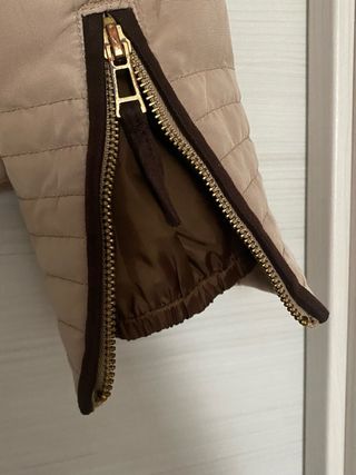 Zara Giubbino Piuma Beige/Marrone