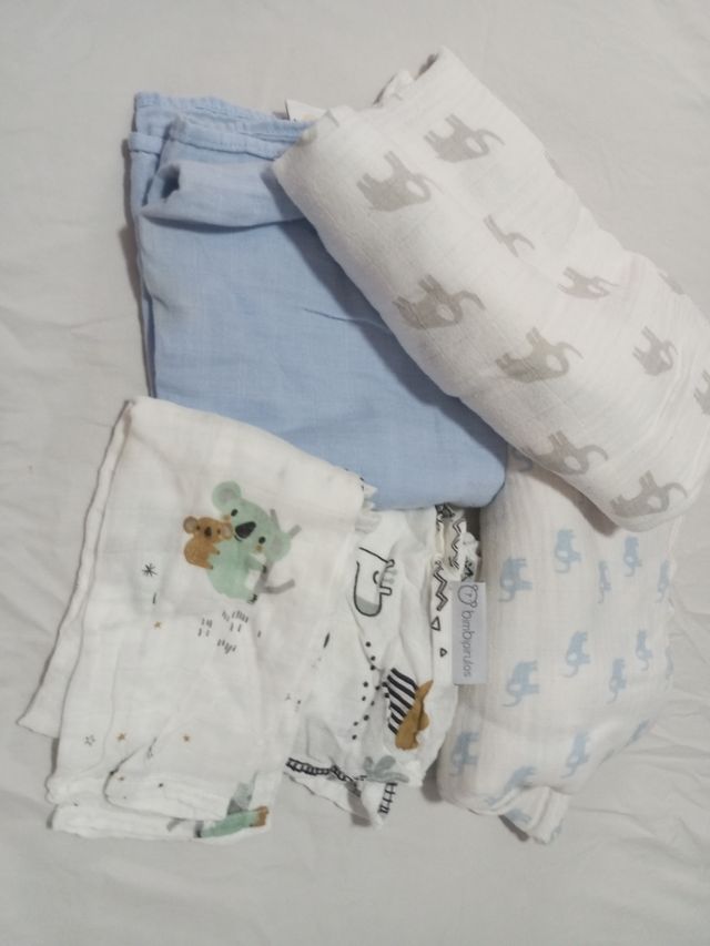 Lote gasas bebé: elefantes y koalas