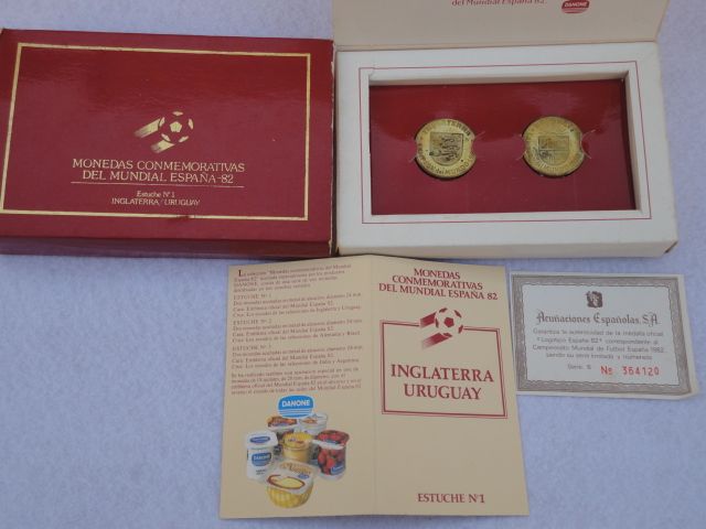 Monedas Conmemorativas Mundial España 82 Danone