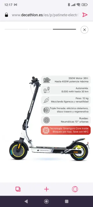 Patín Eléctrico SmartGyro Z-One 2 Gris