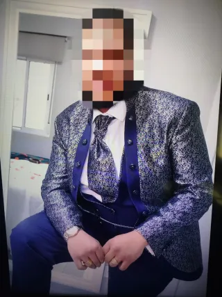 Traje Novio Chaqueta Chaleco Pantalón Gemelos
