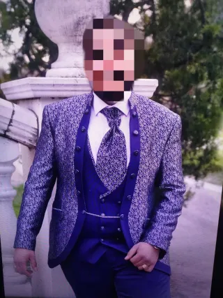 Traje Novio Chaqueta Chaleco Pantalón Gemelos