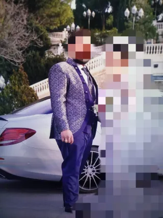 Traje Novio Chaqueta Chaleco Pantalón Gemelos