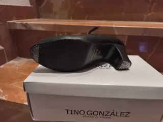 Zapatos de baile negros con tira