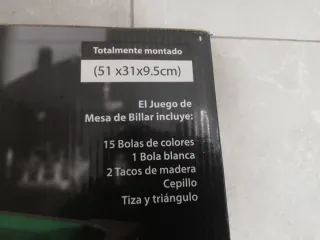 Mini mesa de billar con accesorios