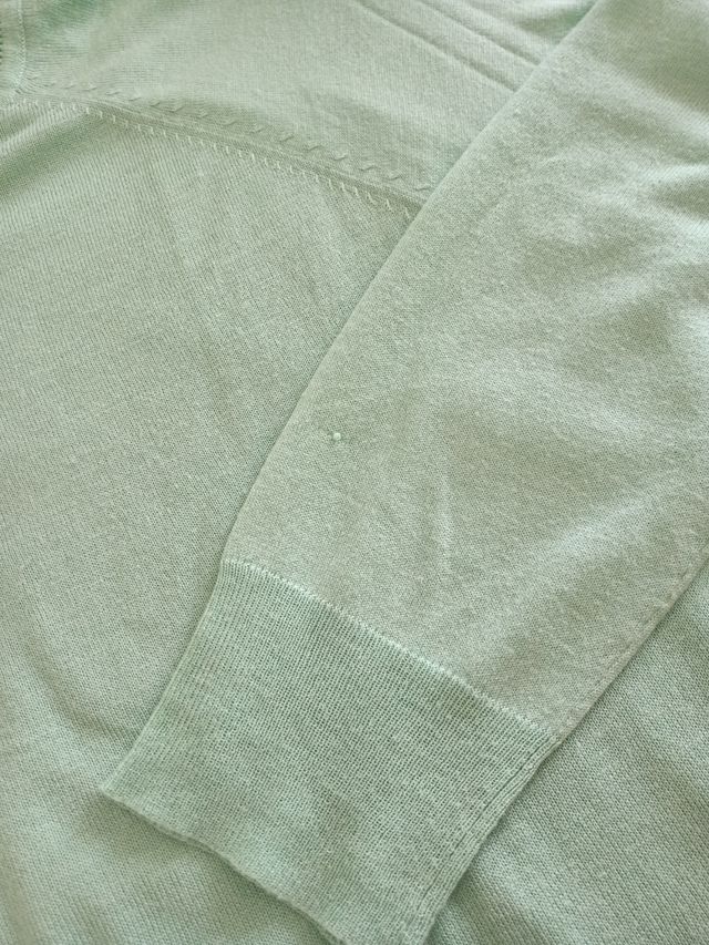 Jersey Zara Verde Talla L. Algodón