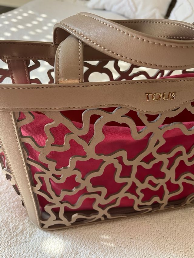 Bolso Tous Carrusel Beige y Rosa