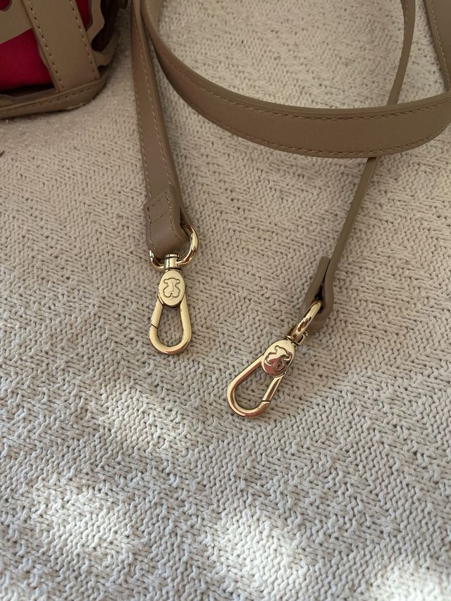 Bolso Tous Carrusel Beige y Rosa