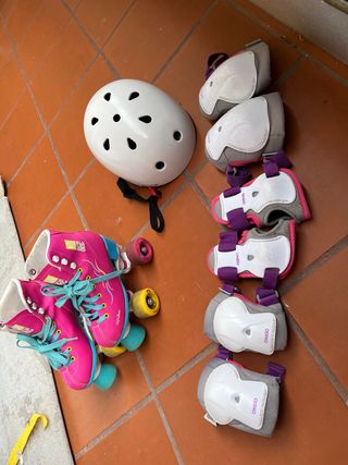 Patines y protecciones niña
