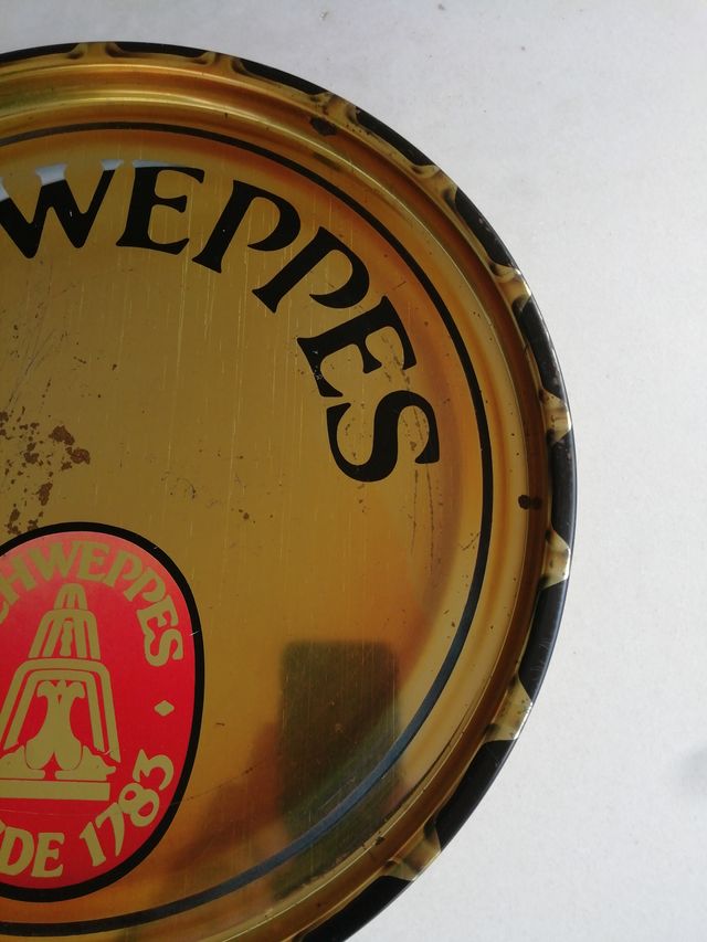 Bandeja Schweppes Publicidad Antigua