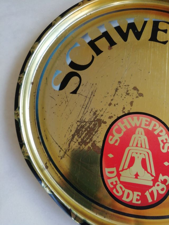 Bandeja Schweppes Publicidad Antigua