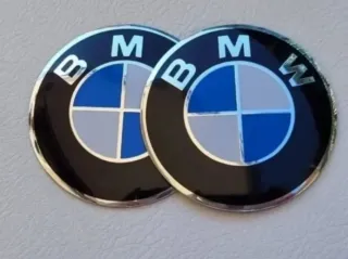 2 Emblemas BMW 70mm Logo para Moto Motorrad 