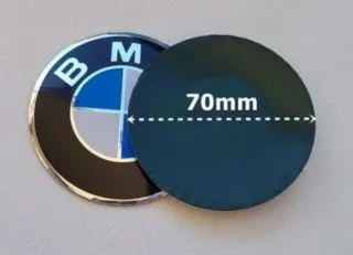 2 Emblemas BMW 70mm Logo para Moto Motorrad 