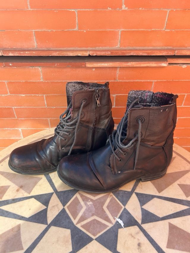 Botas Bunker Talla 45 Negras Marrones