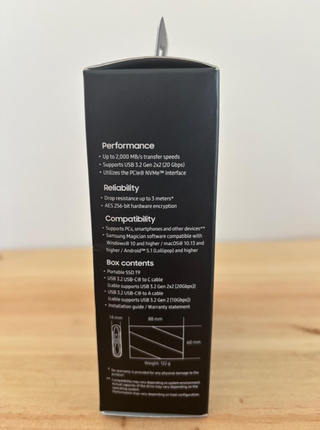Samsung SSD T9 Portátil 4TB