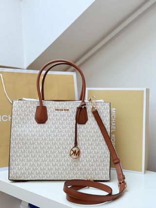 Bolso Michael Kors Beige y Marrón
