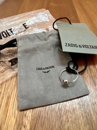 NUEVO Anillo Zadig & Voltaire Calavera Plata