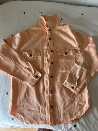 Camisa Zara Coral Talla M
